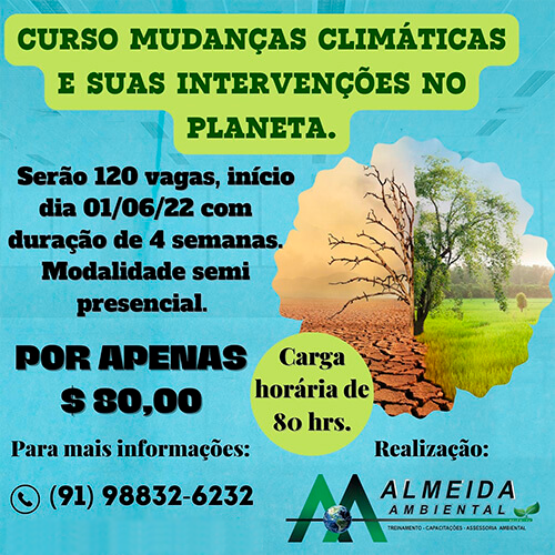 Curso Mudancas Climáticas e suas intervenção no planeta